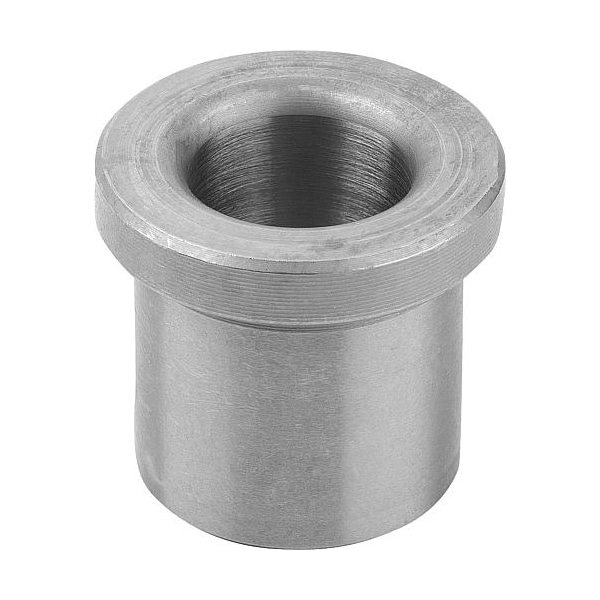 Drill bushing, DIN 172 Mild steel. Rounded top. IDxODxH: 30x42x45 mm